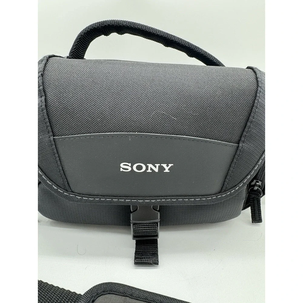 Sony Camera Shoulder Bag Black Nylon Padded Carrying Case with Adjustable Strap